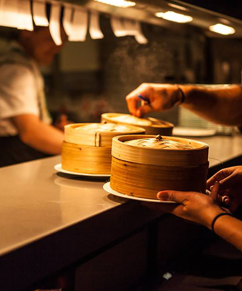 Steamed duck buns