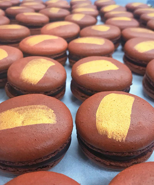 Aztec Chocolate macarons